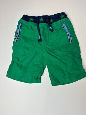 3t Mini Boden Boys Green Star
Waist Shorts